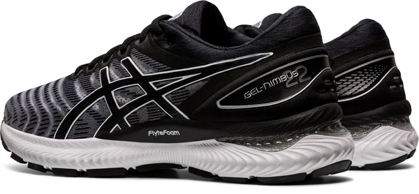 Asics GEL-Nimbus 22 White/Black Men's Running Shoes - Size: 6