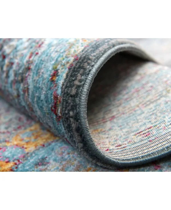 Unique Loom Raul Baracoa Area Rug (5& 5 x 5& 5 Round - Blue)