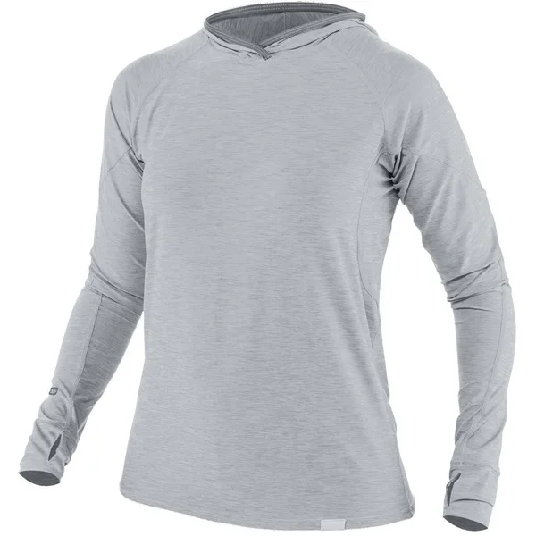 NRS, Women's H2Core Silkweight Hoodie - Cyan, S