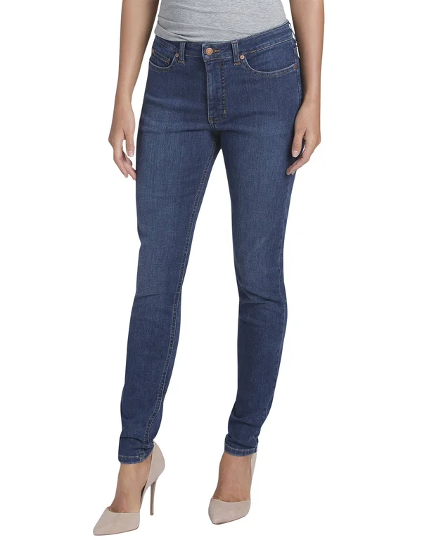 Dickies Indigo Women's Perfect Shape Skinny Leg Stretch Denim Jeans