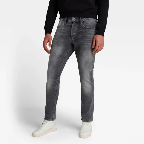 G Star Raw 3301 Straight Tapered Jeans Grey