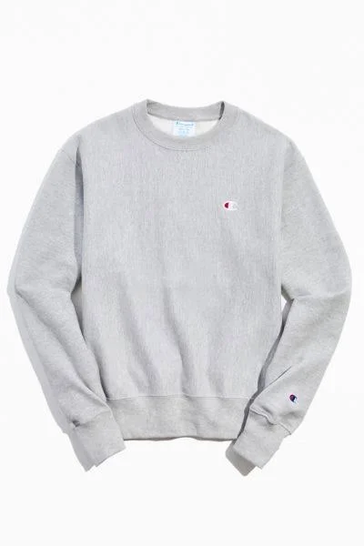 Champion Life Men's Crewneck Sweatshirt Oxford Grey - Large