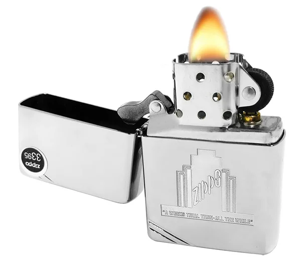 Zippo A Weeks Trial Vintage High Polish Chrome Lighter