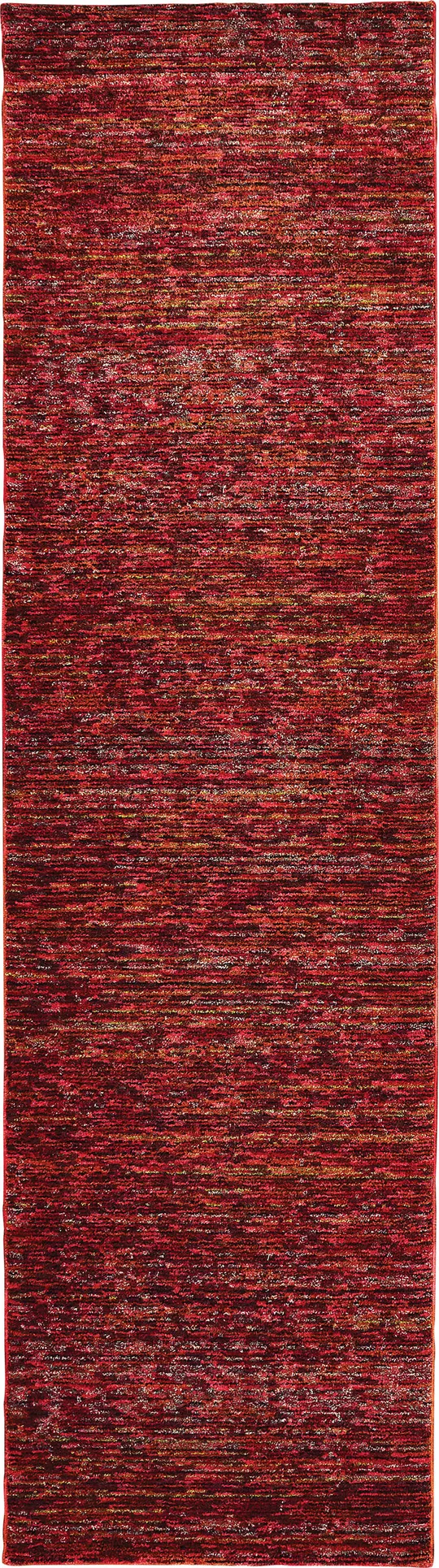 Oriental Weavers Atlas 8033K Red/ Rust Area Rug 6& 7x22 x 9& 6x22