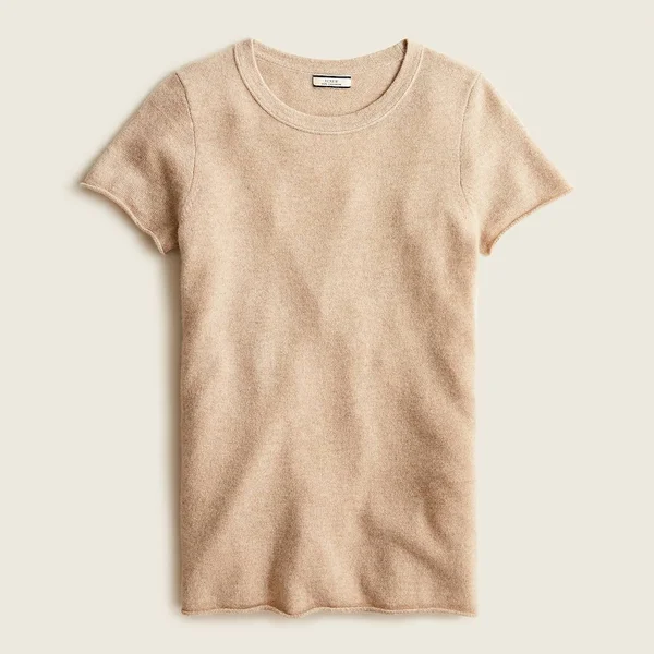 J.Crew Womens Short-Sleeve Cashmere T-Shirt (Size XX-Small)