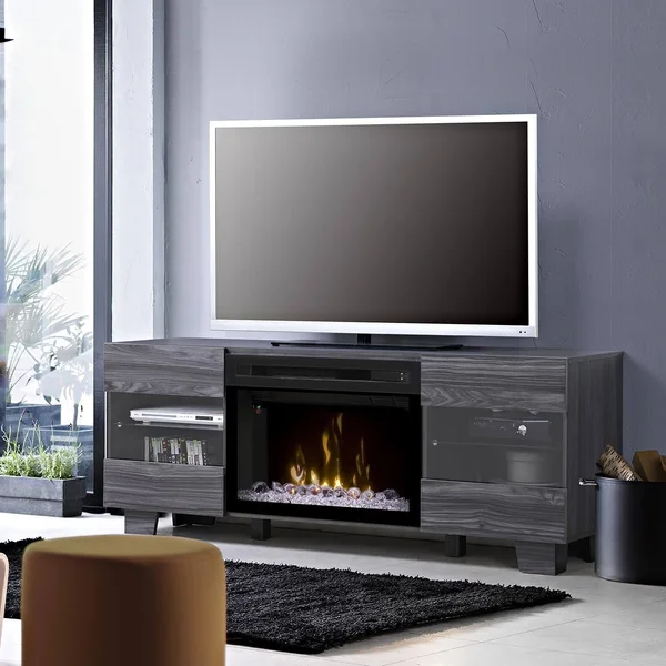 Dimplex Max Media Console Electric Fireplace with Acrylic Ember Bed
