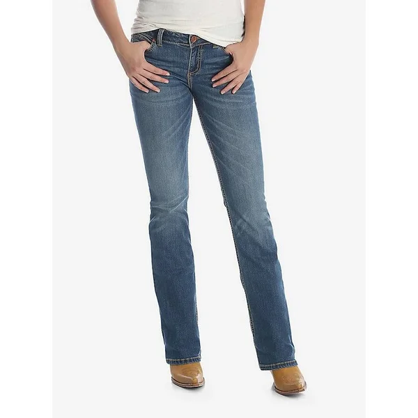 Wrangler Retro Women's Mae Mid Rise Boot Cut Jeans