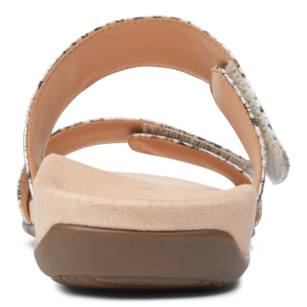 Vionic Randi Women's Slide Orthotic Sandal Silver Boa - 11 Wide