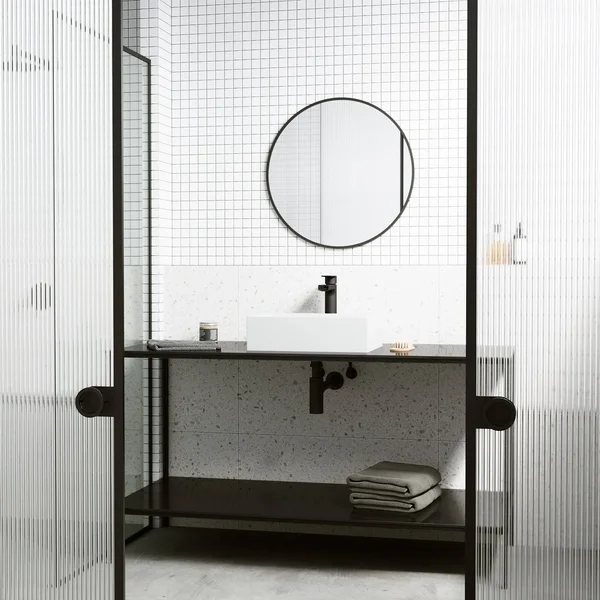 Vigo VG04023 Matte White Stone Rectangular Vessel Bathroom Sink