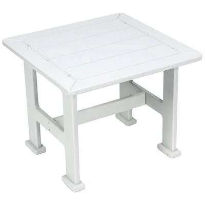 Bristol Plastic Side Table Dovecove Color: White