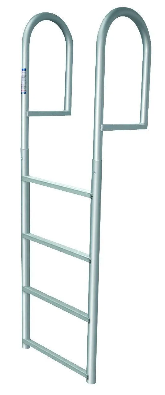 Jif Marine 4 Step Dock Stationary Ladder - Aluminum