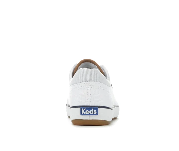 Keds Center II Canvas Stripe White, Size 6.5W Women's Shoes