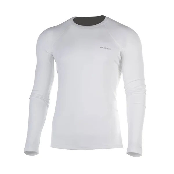 Columbia Men's Midweight Stretch Base Layer Long Sleeve Shirt - 3X, White