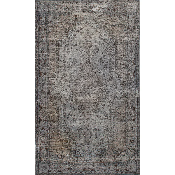 ECARPETGALLERY Color Transition Grey Wool Hand-Knotted Rug (5&9 x 9&7)