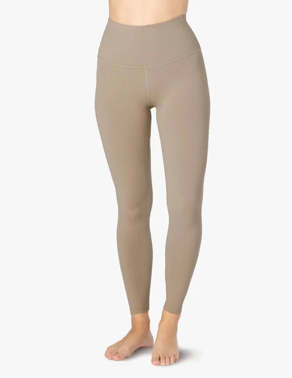 Beyond Yoga Women's Caught in the Midi High Waisted Leggings - Desert Suede X-Large - Spandex