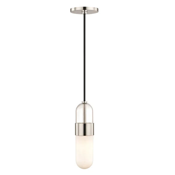 Mitzi H126701-PN Emilia 1 Light Pendant Polished Nickel