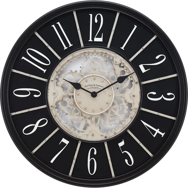 FirsTime & Co. Bronze Montevello Farmhouse Gears Clock