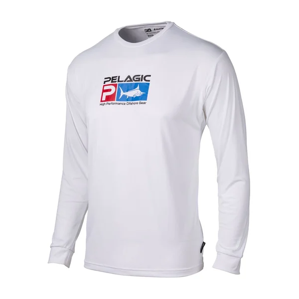 Pelagic Aquatek Long Sleeve Sun Shirt Kids White - 4T