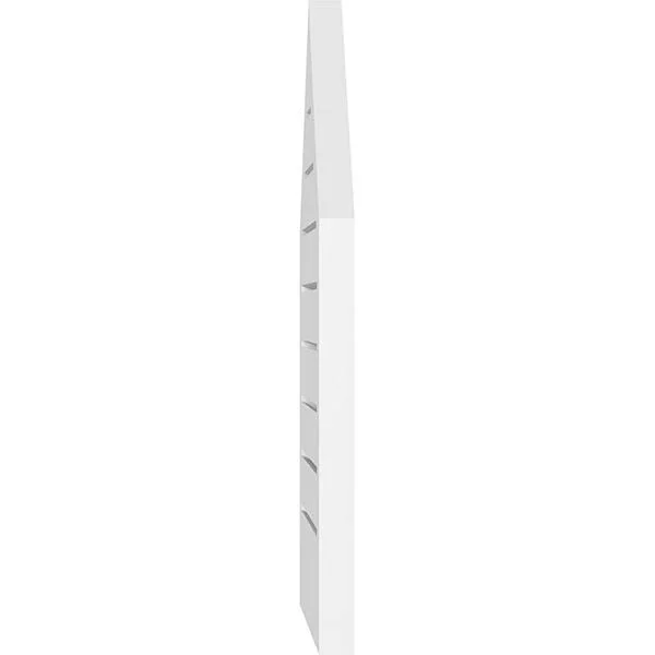 Ekena Millwork GVPPE28X4002SF-06 28x22W x 40x22H Peaked Top Surface Mount PVC Gable Vent 6/12 Pitch: Functional, w/ 2x22W x 1-1