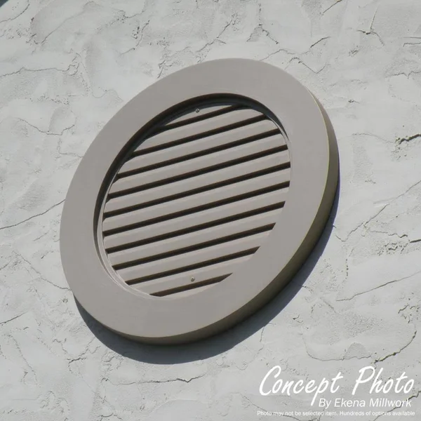 18x22W x 19x22H Vertical Urethane Gable Vent Louver - Non-Functional