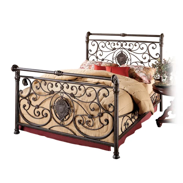 Gracewood Hollow Zine Brown-Finished Bed Set (Queen - Antique Brown)