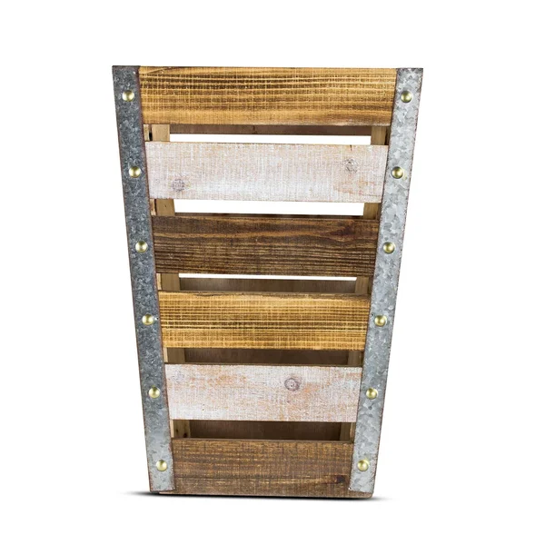 American Art Decor Large Wood Metal Storage Crate