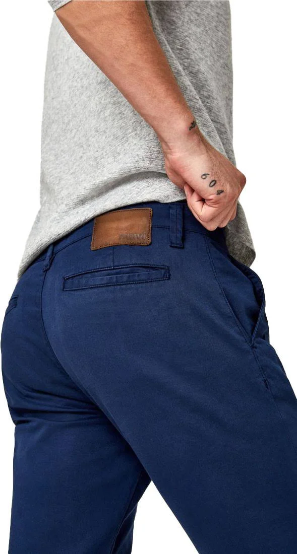 Mavi Men's Johnny Slim Chino in Marine Blue Twill, Men's Pants