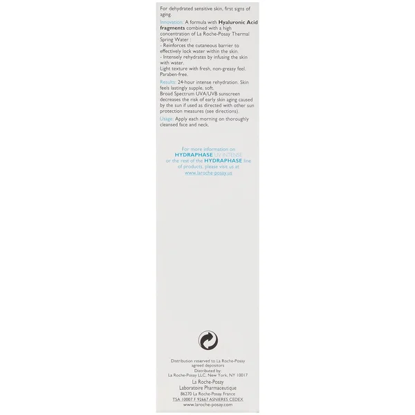 La Roche-Posay Hydraphase Intense UV Moisturizer with SPF 20 - 1.69 fl. oz.