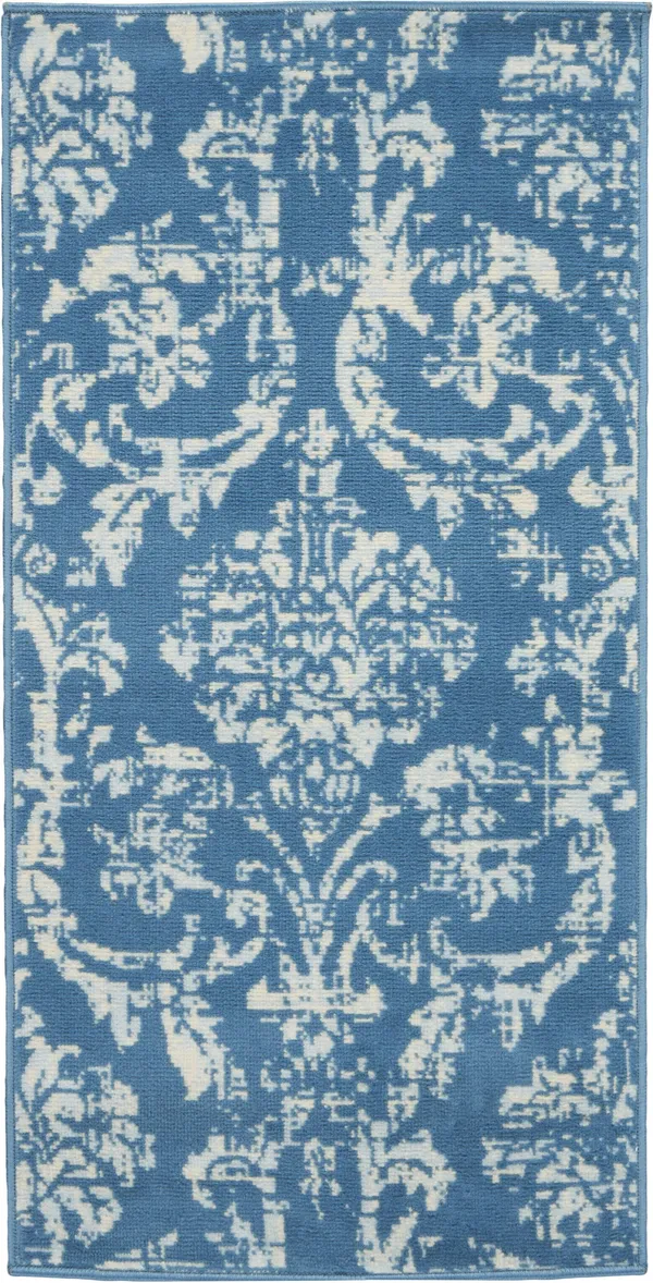 Nourison Jubilant JUB09 Area Rug - Ivory Blue, 7& x 10&