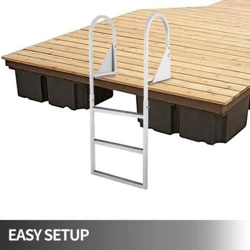 VEVOR - LT2-3B-3470000001V0, Boat Ladder, 3 Step Pontoon, 21.5" x 1.2"