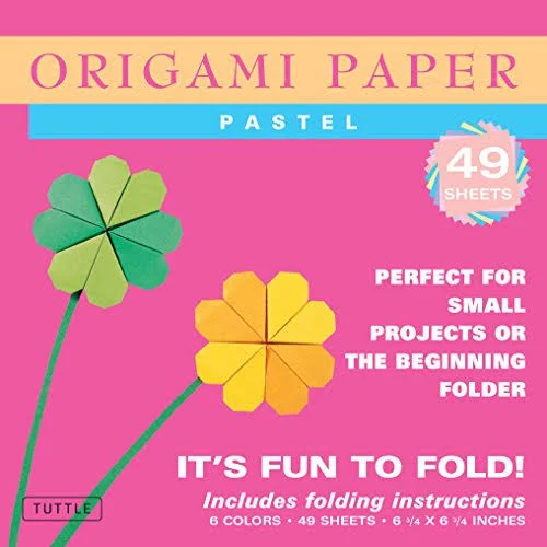 Libro Origami Paper Pastel 6 3/4x22 49 Sheetsperfect For Small Projects Or Th