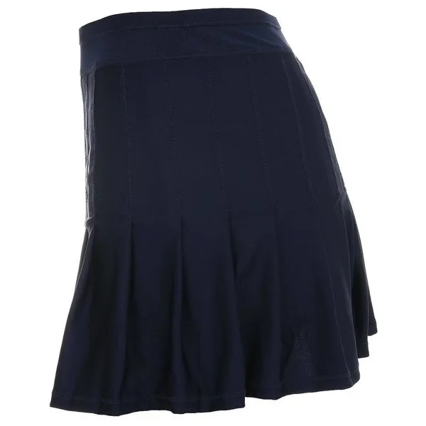 Lucky in Love Women's Long Retro Pleated Tennis Skort Midnight Navy - CB287-401BS19