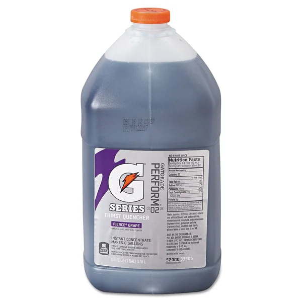 Gatorade Liquid Concentrate Fierce Grape 1 Gallon Jug Four Bottles
