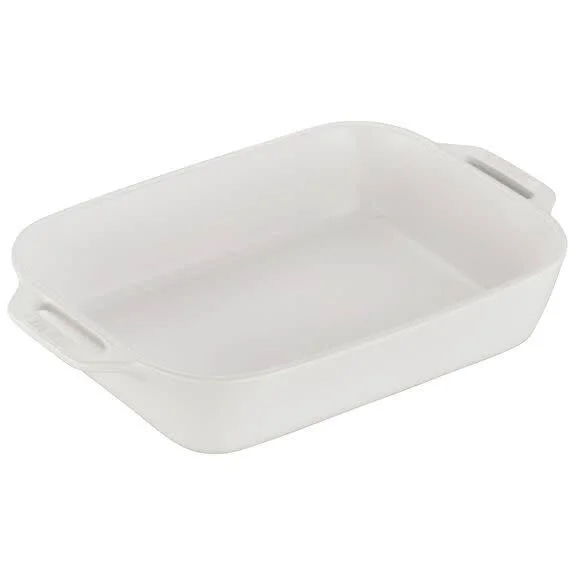Staub Ceramic Rectangular Baking Dish 10.5 x 7.5 in White