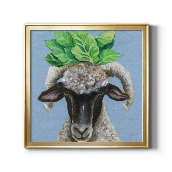 Touching The Sky I-Framed Canvas - Ready to Hang - Gold - 28x28
