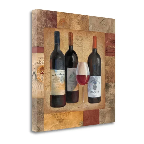 35x22 x 35x22 Perfect Vintage I Border Giclee on Gallery Wrap Canvas