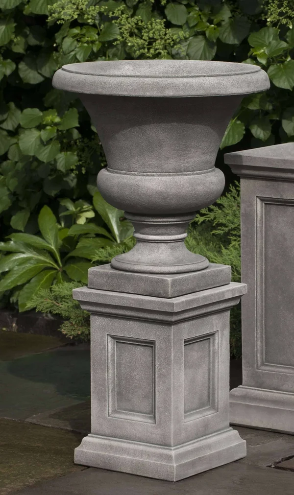 Campania International - Inc Mt. Airy Stone Urn Planter Finish: Natural