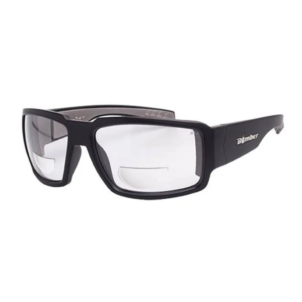 Bomber Sunglasses - Boogie Bomb ANSI Z87+ Safety Bi Focal Lens 1.5 - Black, Clear, Gray