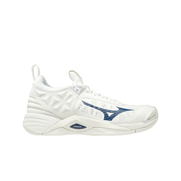 Mizuno Wave Momentum White/Navy Women's Volleyball Shoes - Size: 7