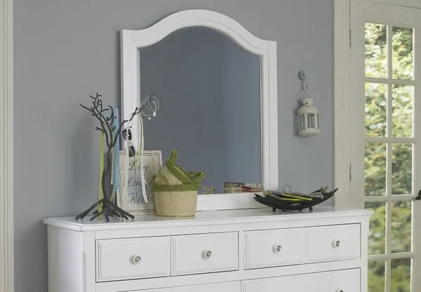 Ne Kids Lake House Arched Mirror in Stone