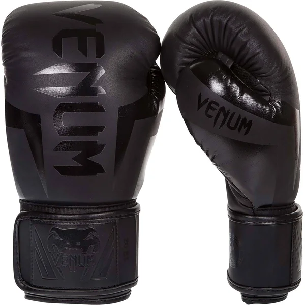 Venum Elite Boxing Gloves, Black