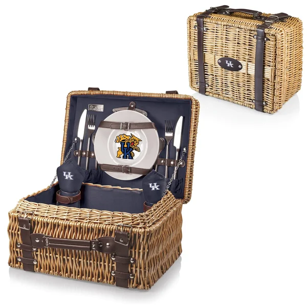 Kentucky Wildcats Champion Picnic Basket (Navy) - 16 x 12 x 8