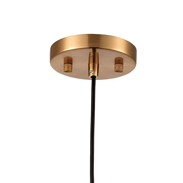 Mid-Century Modern Design - One Light Mini Pendant with Clear Glass Round Globe Matte Black/Polished Nickel Finish with Clear Gl