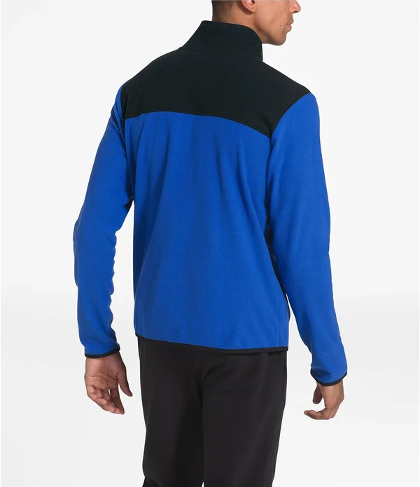 The North Face Men's TKA Glacier Full Zip Jacket Fiery Red/TNF Black - XXL