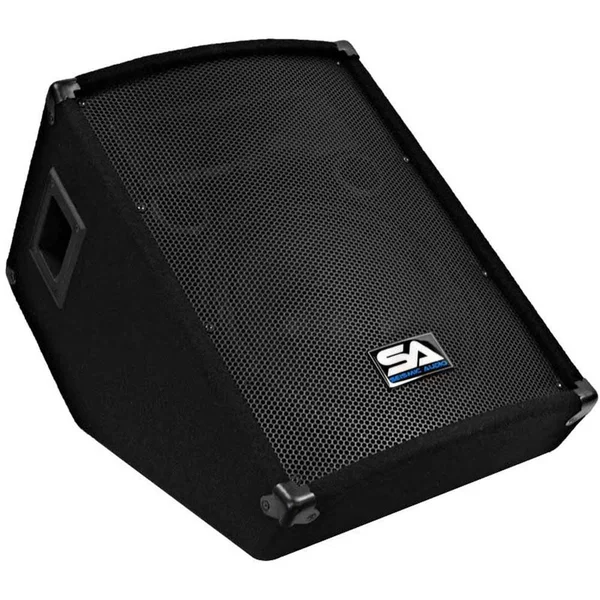 Seismic Audio New 12x22 Wedge Floor Monitor Titanium Horn - SA-12MTSingle