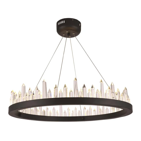 Leda 12 Light Polished Nickel Chandelier Elegant Lighting - 1507g58pn