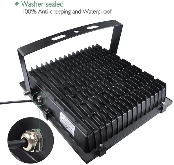 GLORIOUS-LITE LED Flood Light - 150W(750W Halogen Equiv), IP66 Waterproof LED Work Light, 6500K Daylight White, 11000lm, 110V, Outdo