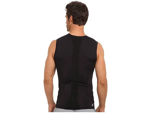 2XU Compression Sleeveless Top Black/Black, L - Men's