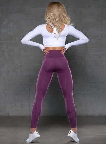Women's Shape Leggings in Plum, Size M - Gym, Workout, Performance Leggings