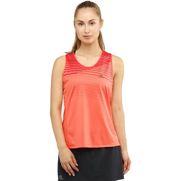 Salomon Sense Tank Top - Women's Camellia, M